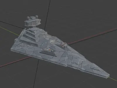 Space Ship 3D model get