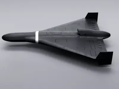 Geran-3 Jet-Powered Kamikaze Drone Low-poly 3D model