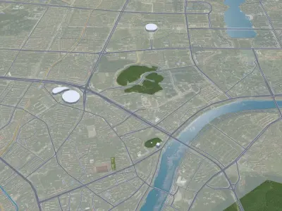 Liuyang Changsha Hunan China 20km Free low-poly 3D model