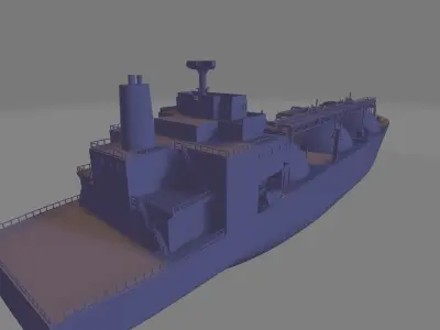 LNG ship miniature 3D print model
