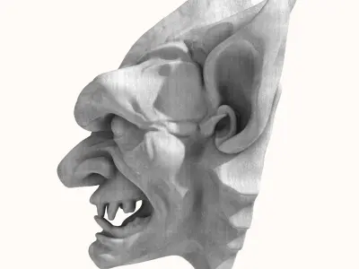 Gargoyle Head 2 3D model
