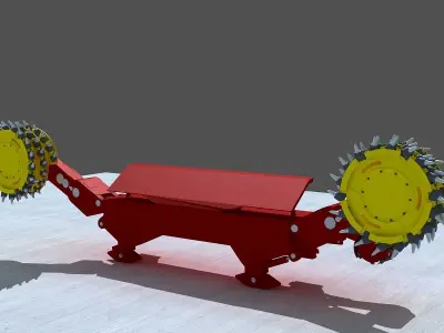 Coal Mining Machine Low-poly 3D model purchase