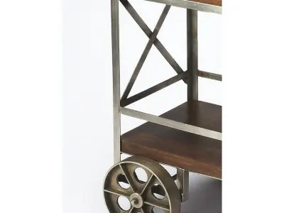 Kealy Metal Bar Cart 3D model