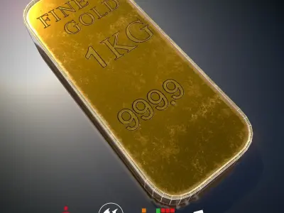 HIE Game Ready Bullion N1 Low-poly 3D model