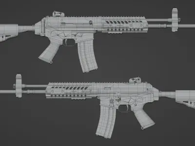 SNT Motiv K2C1 Low-poly 3D model