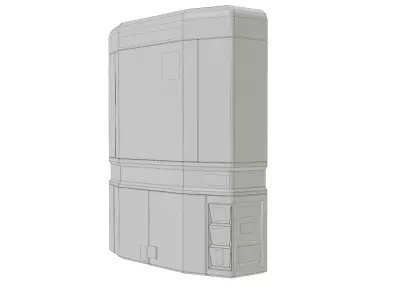 Thermo King SB-II Refrigeration Unit Low-poly 3D model
