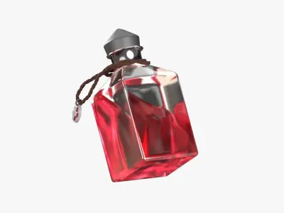 Health Spell Potion 3D Illustration 3D model