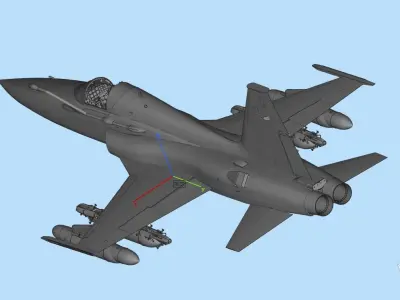 F-5A Freedom Fighter 3D model