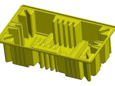 PLASTIC TRAY - BUND PALLET FOR 2 X 1000LTR  3D model
