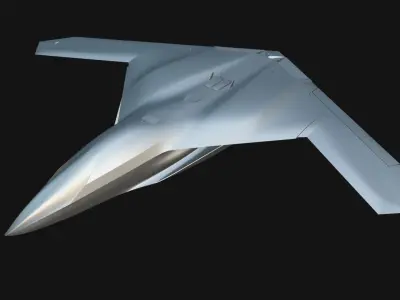Drone Low-poly 3D model 5