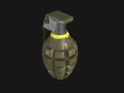 Mk2 Grenade Low-poly 3D model buy