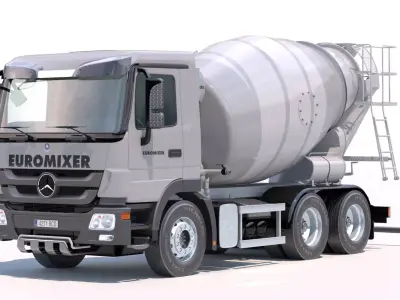 Mercedes Actros Mixer  3D model