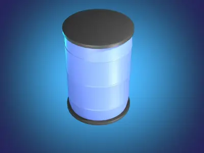 barrel - cylinder Free low-poly 3D model