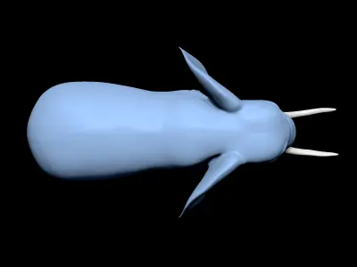 elephant cartoon 3D model