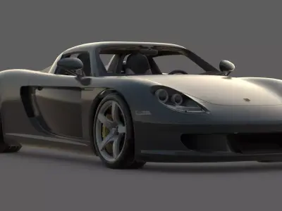 2004 Porsche Carrera GT 3D Model  Analog Supercar Perfection 3D model