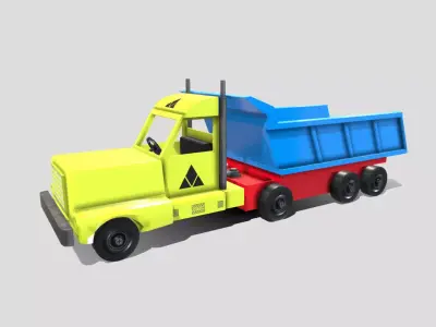 Toy Truck Low-poly 3D model purchase