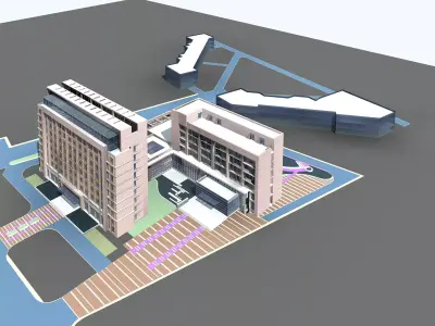 Office Building 3D model 350