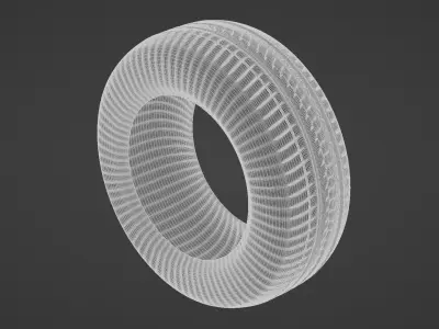 Basic Vehicle Tire DUTIRE A205 3D model