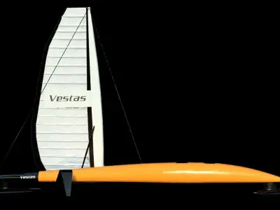 Vestas Sailrocket Low-poly 3D model