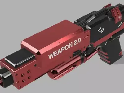 HANDGUN gun 3D model purchase