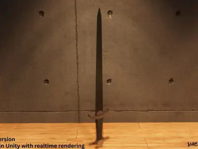 Swords - Lowpoly Textured and Color based Low-poly 3D model