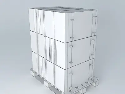 pallet ladeblokken Free 3D model