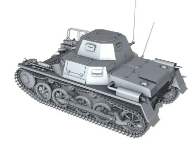 SDKFZ 265 - klPzBefWg - Ausf A  3D model