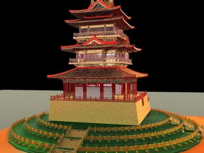 Chinese ancient building 3D model