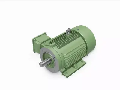 100L B34a Left IEC electric motor - 3D CAD model 3D model