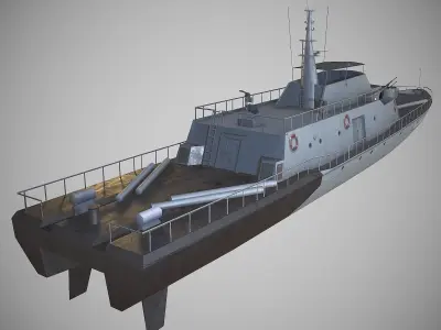 Spica Class Patrol Boats Low-poly 3D model