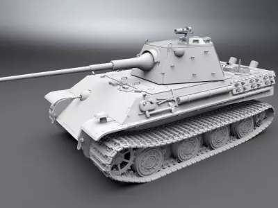 Panzer E50 scale model  3D print model
