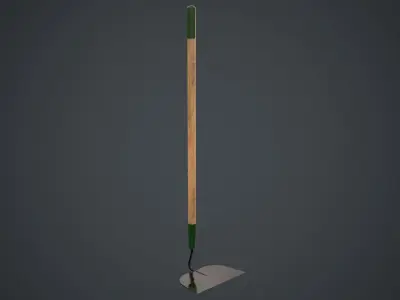 Hoe 3A Low-poly 3D model