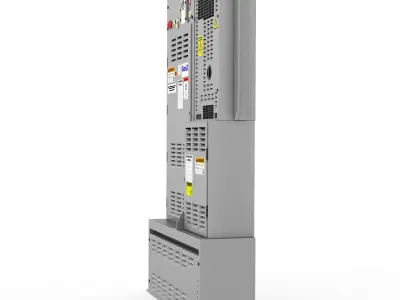 Electrical board Low-poly 3D model