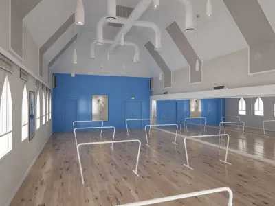 Dance Studio 3D model purchase