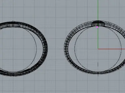 Bracciale Contrari con traforo grasshopper Free 3D model