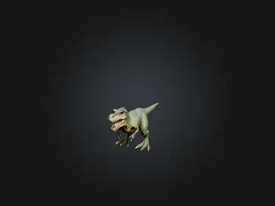 Realistic Dinosaur Model Low-poly 3D model