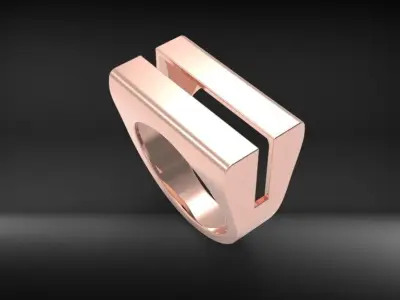 Woman Ring special Model 3D Model 3D print model