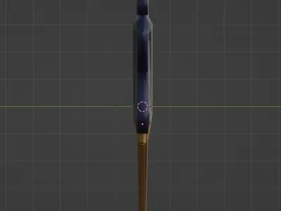 Heavy Long sword Low-poly 3D model