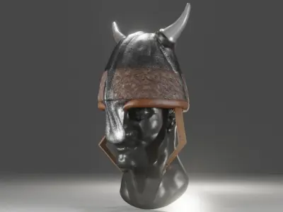 Helmet viking 3D model