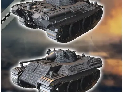 VK 1602 Leopard - Germany Eastern Western Front Normandy Italy B 3D print model