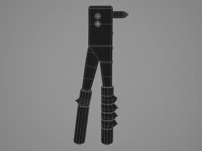 Riveter pliers Low-poly 3D model