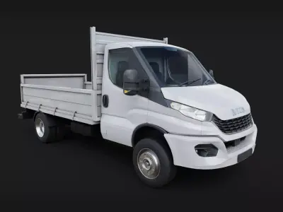Iveco daily Pick up Truck Low-poly 3D model
