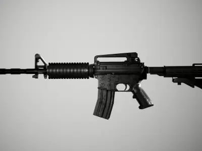 Wepon Gun M4A1 Low-poly 3D model