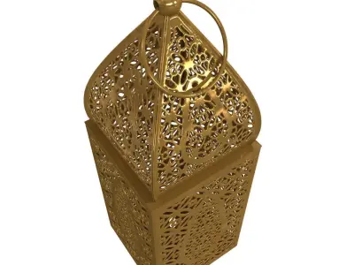 Moroccan Table Lantern 3D model