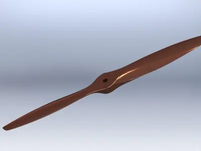 Rc Airplane Prop and Mold Free 3D model