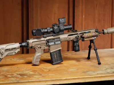 STEYR ARMS DMR 762 RIFLE Low-poly 3D model
