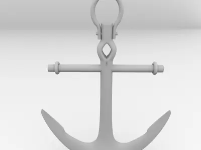Anchor rusty 3D model