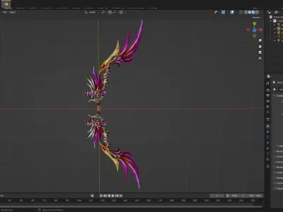 12 unique fantasy weapons - part 12 Low-poly 3D model