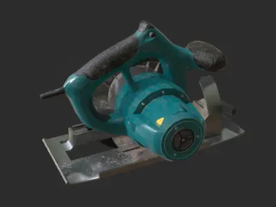 Circular Saw Low-poly 3D model