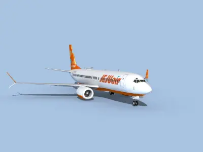 Boeing 737-800 Max Jeju Air 3D model